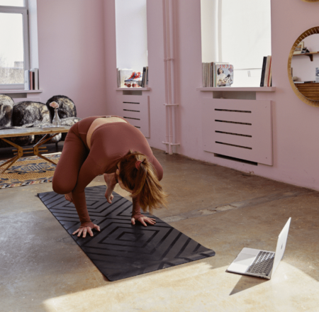 Exercising indoors while working from home