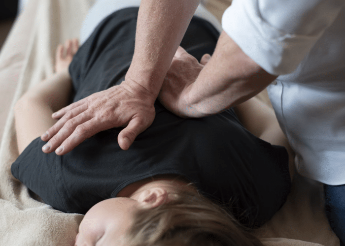 Chiropractic method to relieve lower back pain