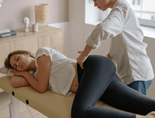 Is shoulder pain a neck problem? patient receiving chiropractic treatment 500x383 - Is shoulder pain a neck problem?