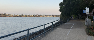 The New Farm Riverwalk, a popular exercise and relaxation destination in Teneriffe.