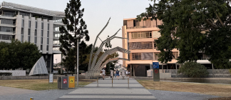 Waterfront part, Newstead, in the afternoon.